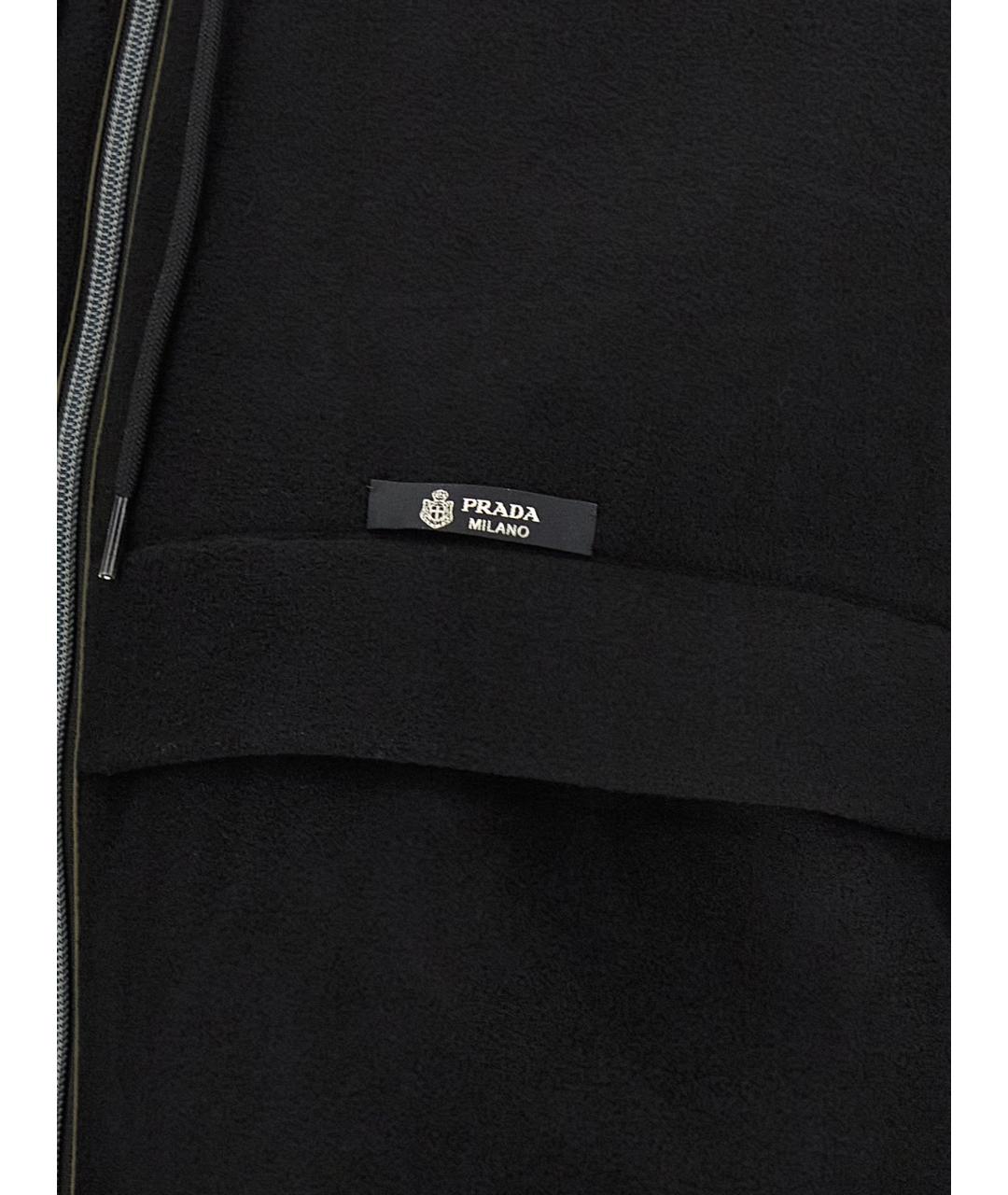 PRADA Черная полиамидовая куртка, фото 4