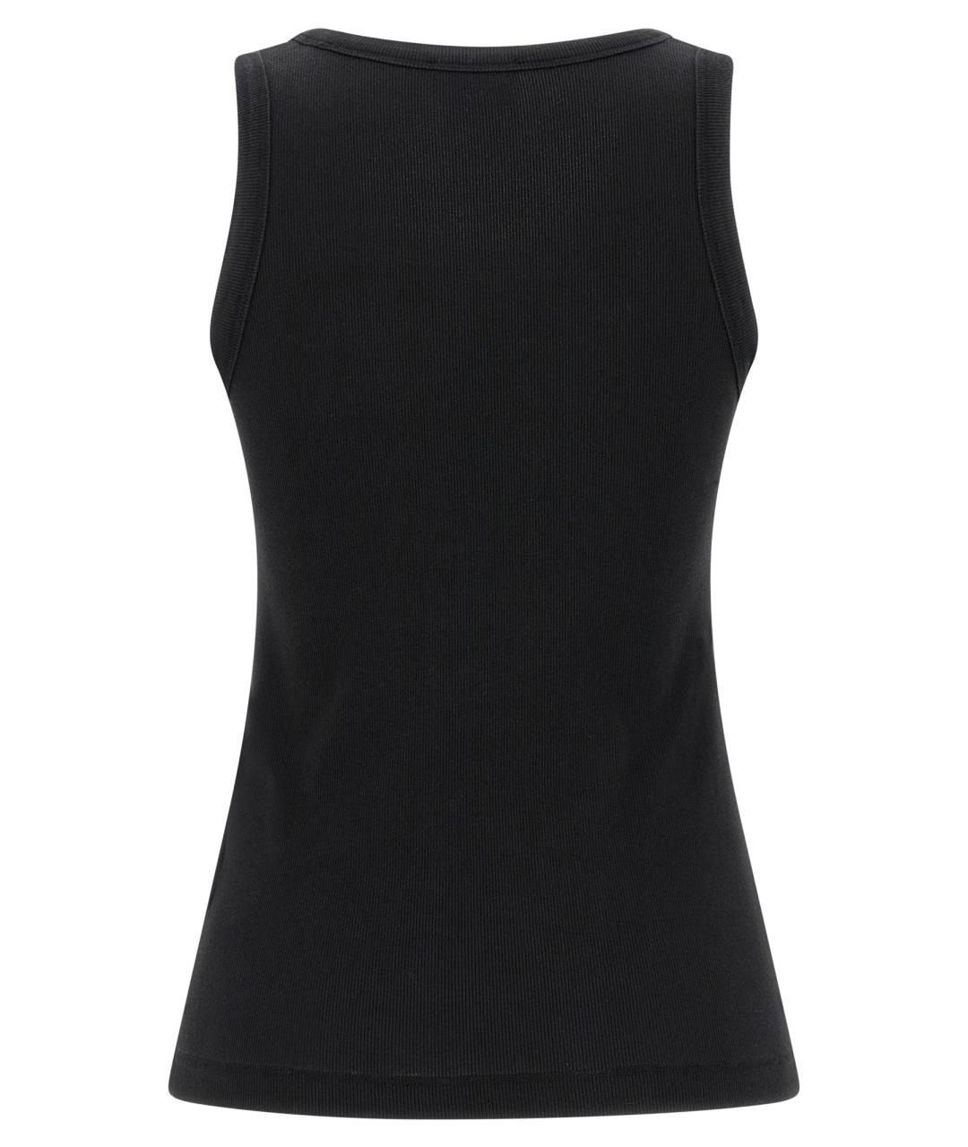 DIESEL Черная хлопковая майка, фото 2