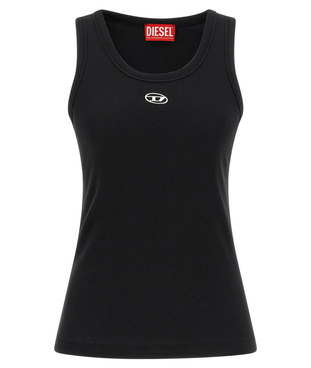 DIESEL Черная хлопковая майка, фото 1