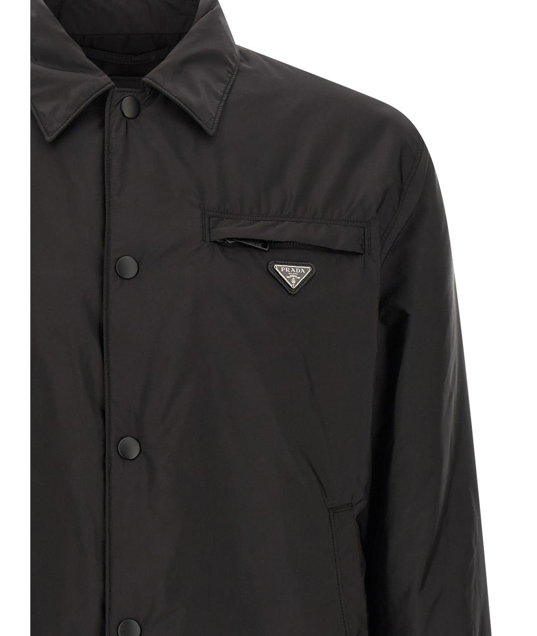 PRADA Черная полиамидовая куртка, фото 3