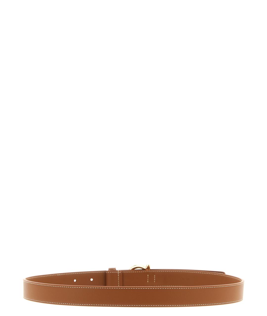 FERRAGAMO Коричневый кожаный ремень, фото 2