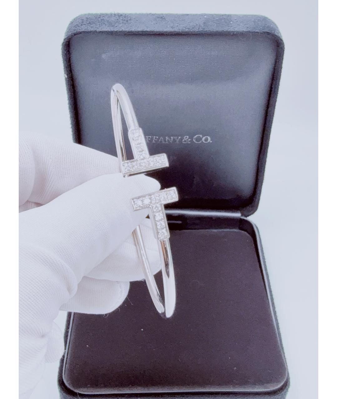 TIFFANY&CO Серебрянный браслет из белого золота, фото 3