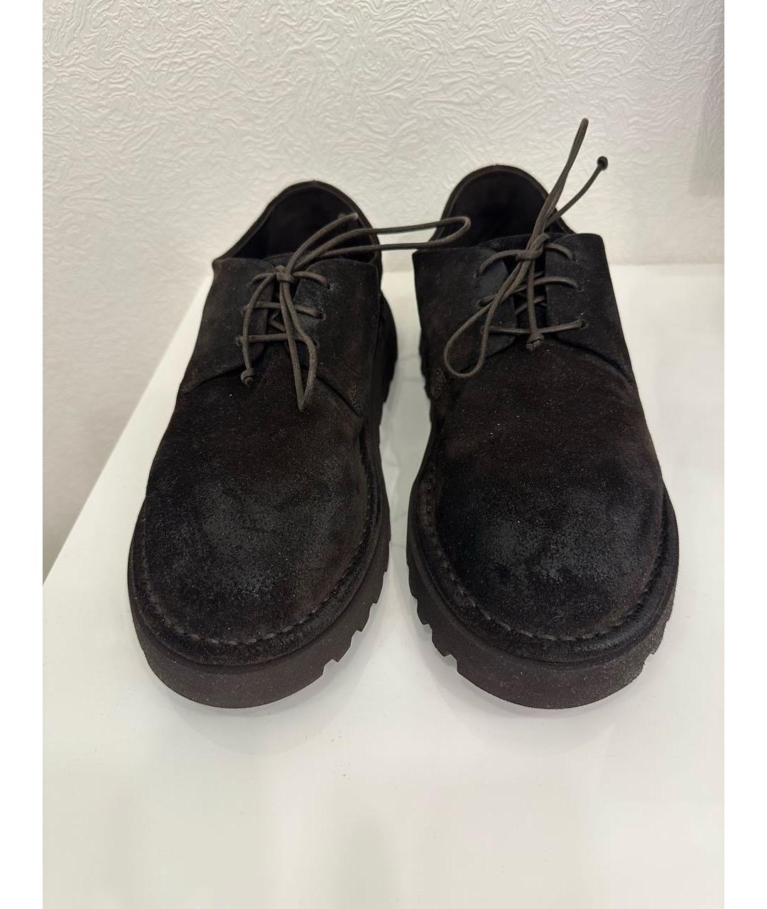 MARSELL Коричневые замшевые низкие ботинки, фото 7