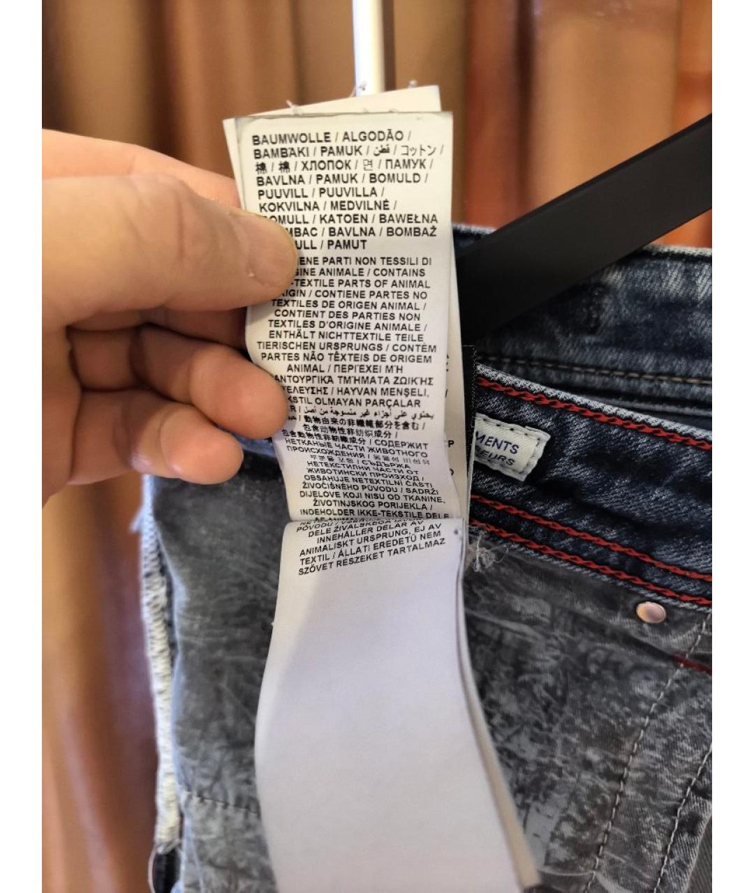 JACOB COHEN Синие хлопковые прямые джинсы, фото 7