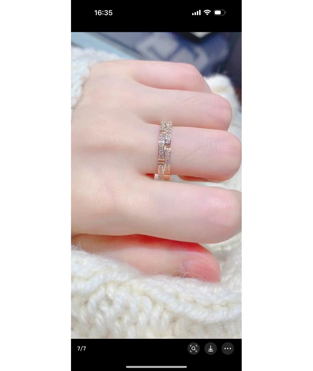 CARTIER Золотое кольцо из розового золота, фото 6