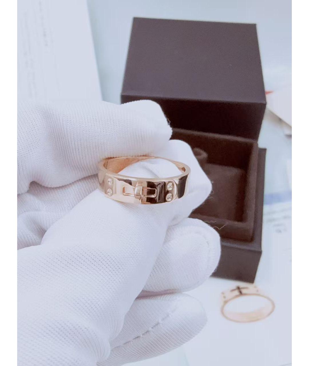 HERMES Золотое кольцо из розового золота, фото 2