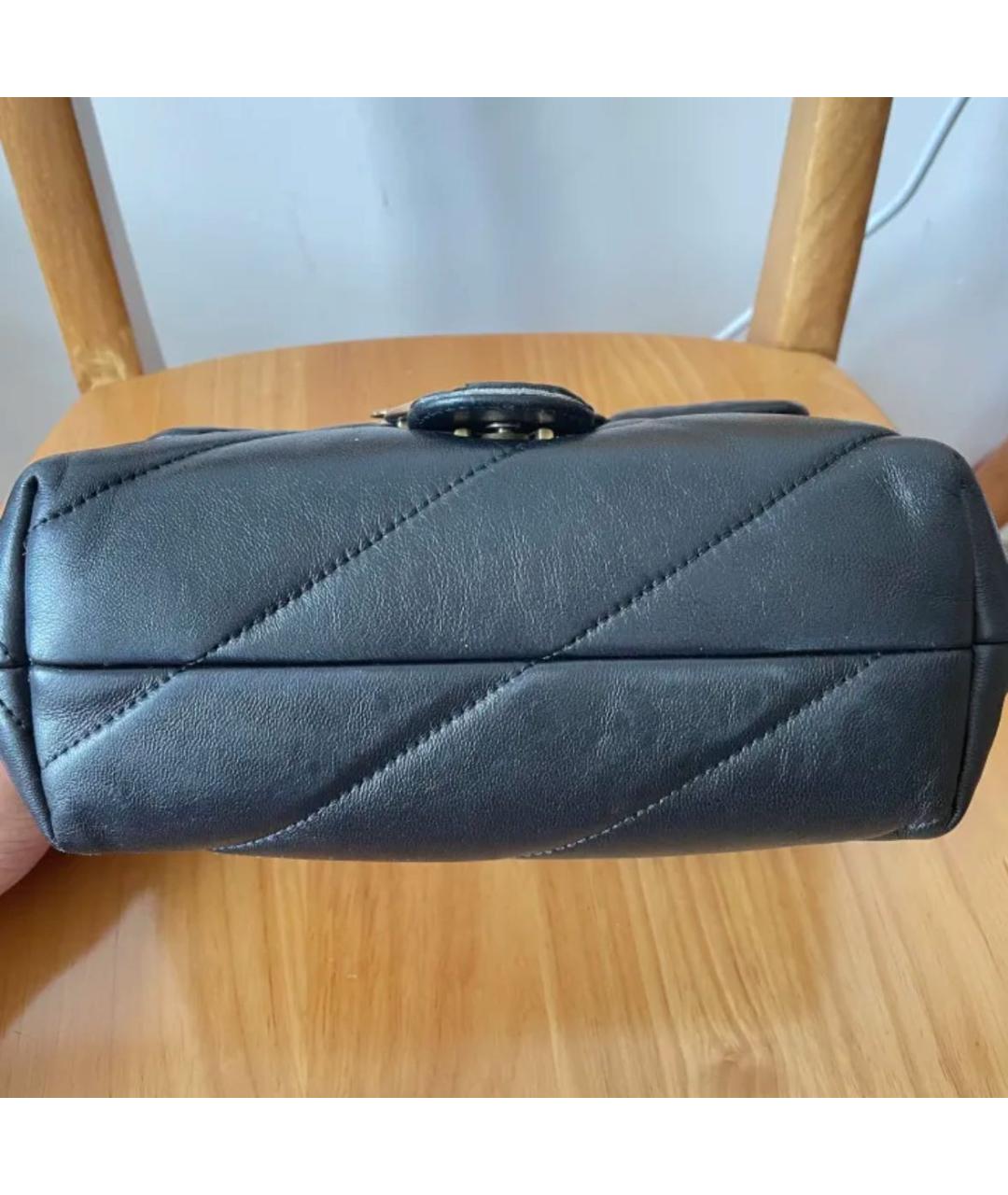 PINKO Черная кожаная сумка через плечо, фото 3