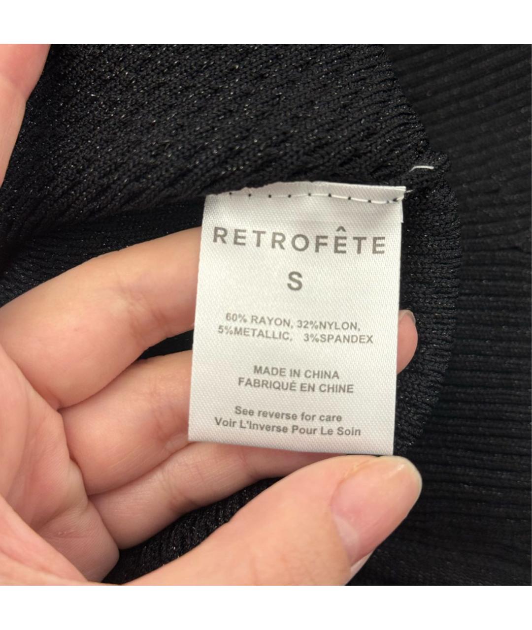 Retrofête Черное повседневное платье, фото 4