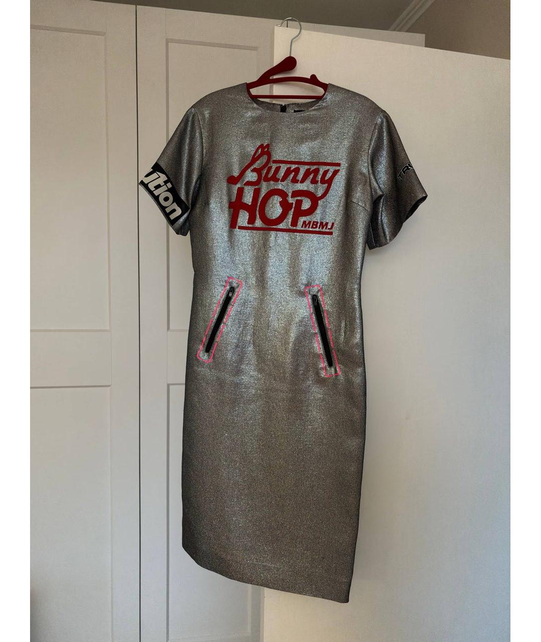 MARC BY MARC JACOBS Серебряное полиэстеровое повседневное платье, фото 8