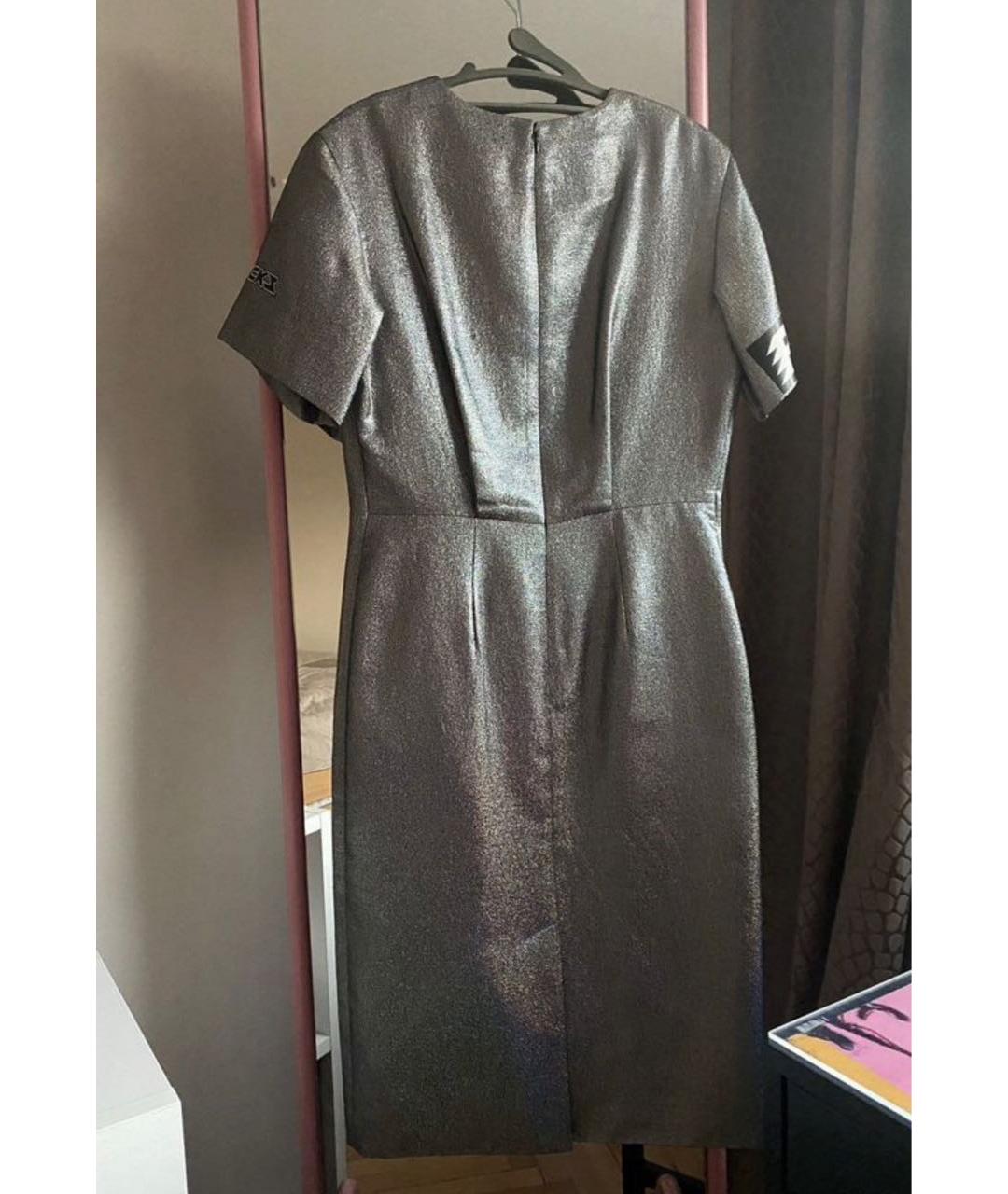 MARC BY MARC JACOBS Серебряное полиэстеровое повседневное платье, фото 2