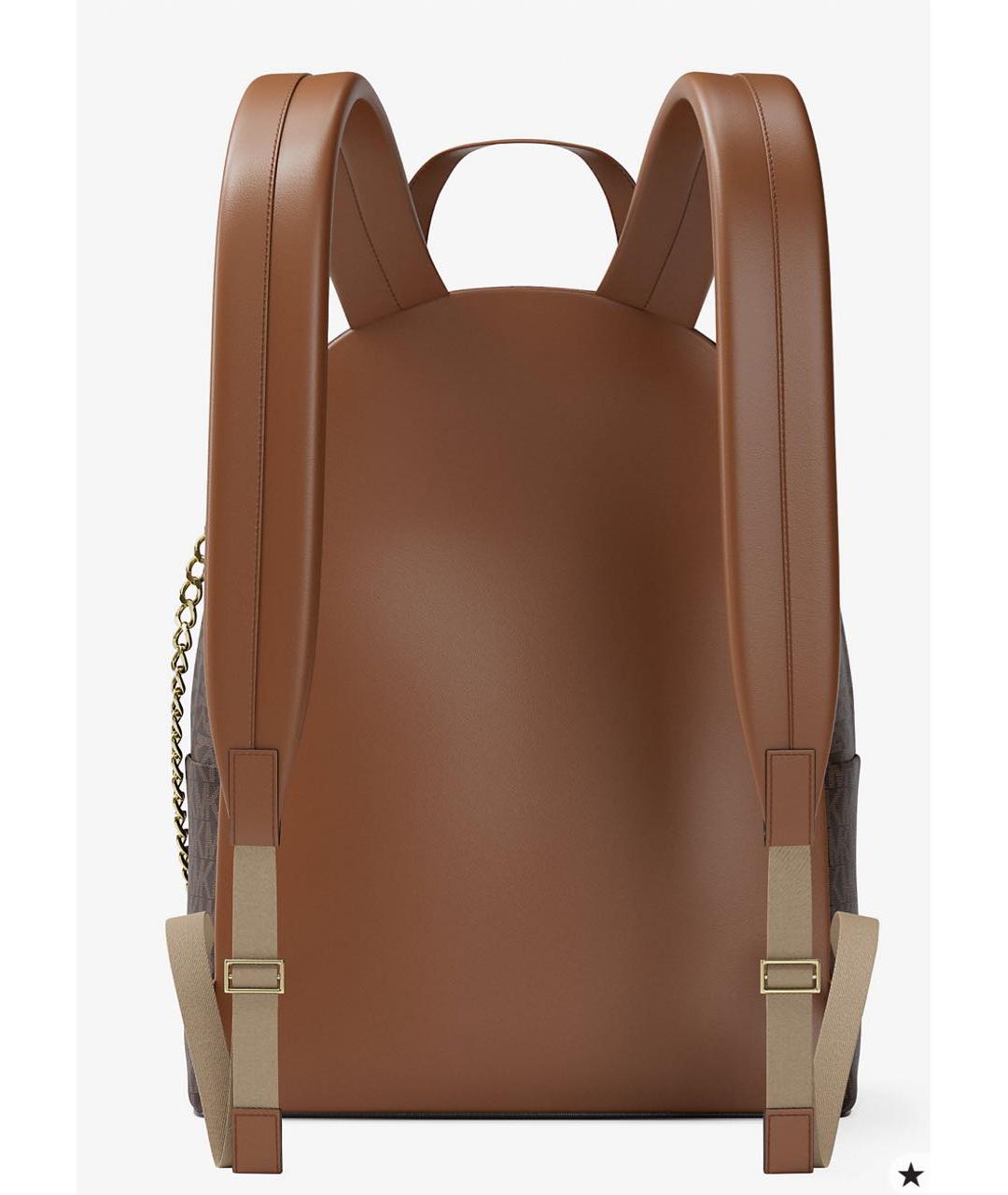 MICHAEL KORS Коричневый рюкзак из искусственной кожи, фото 3