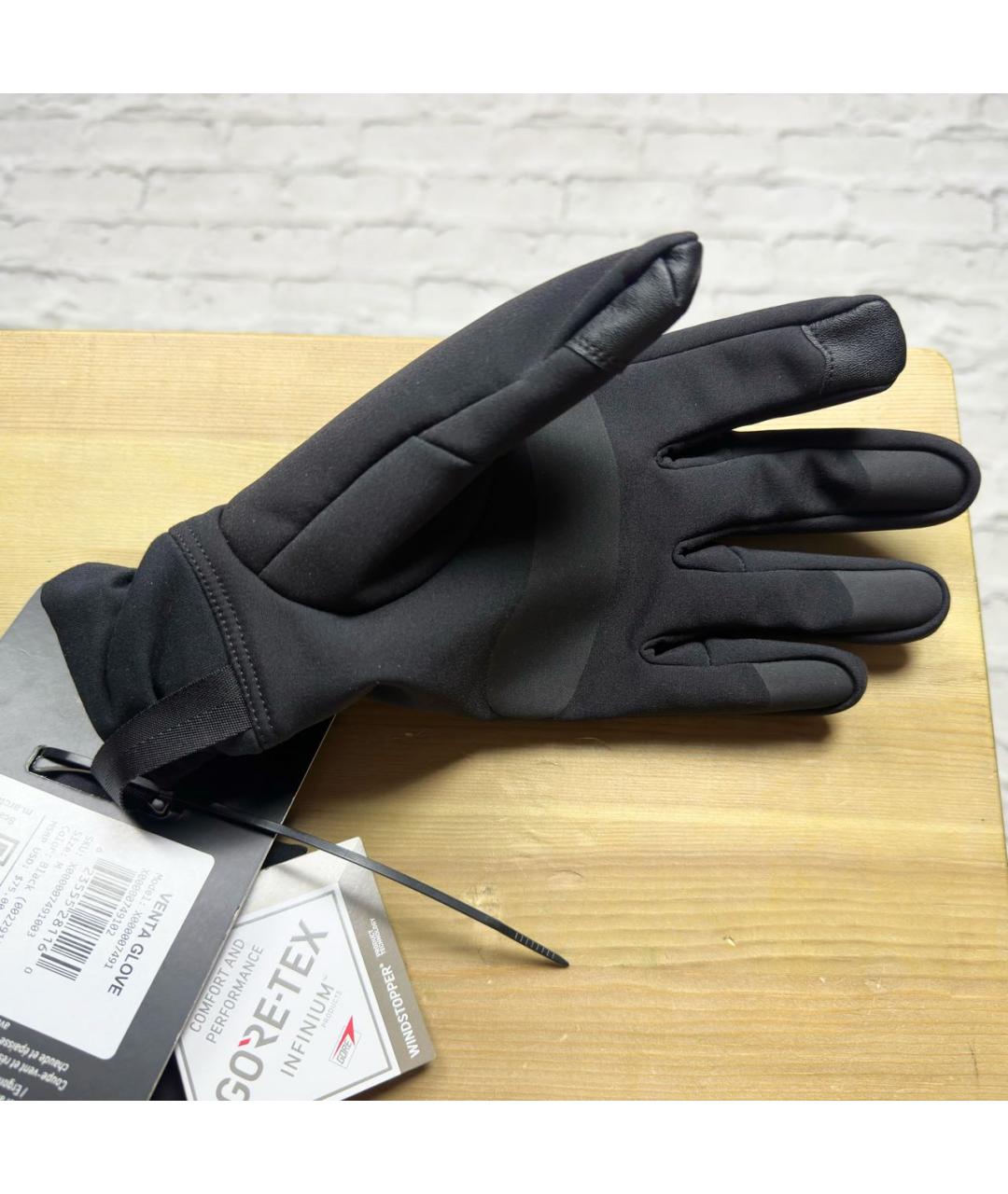 ARCTERYX Черные синтетические перчатки, фото 2