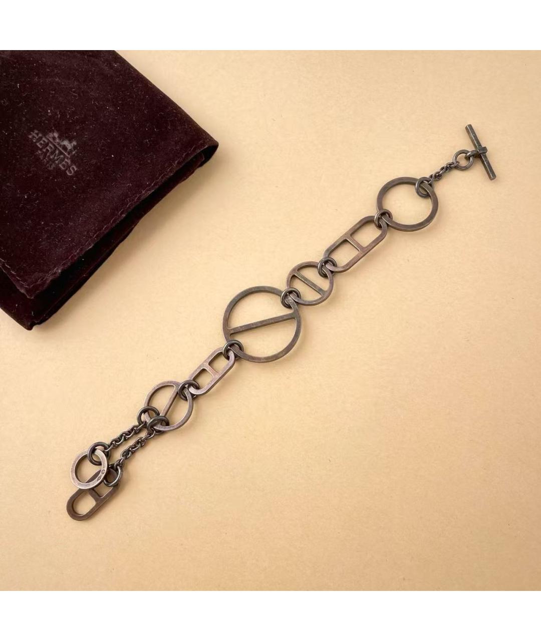 HERMES Серебряные серебряные запонки, фото 6