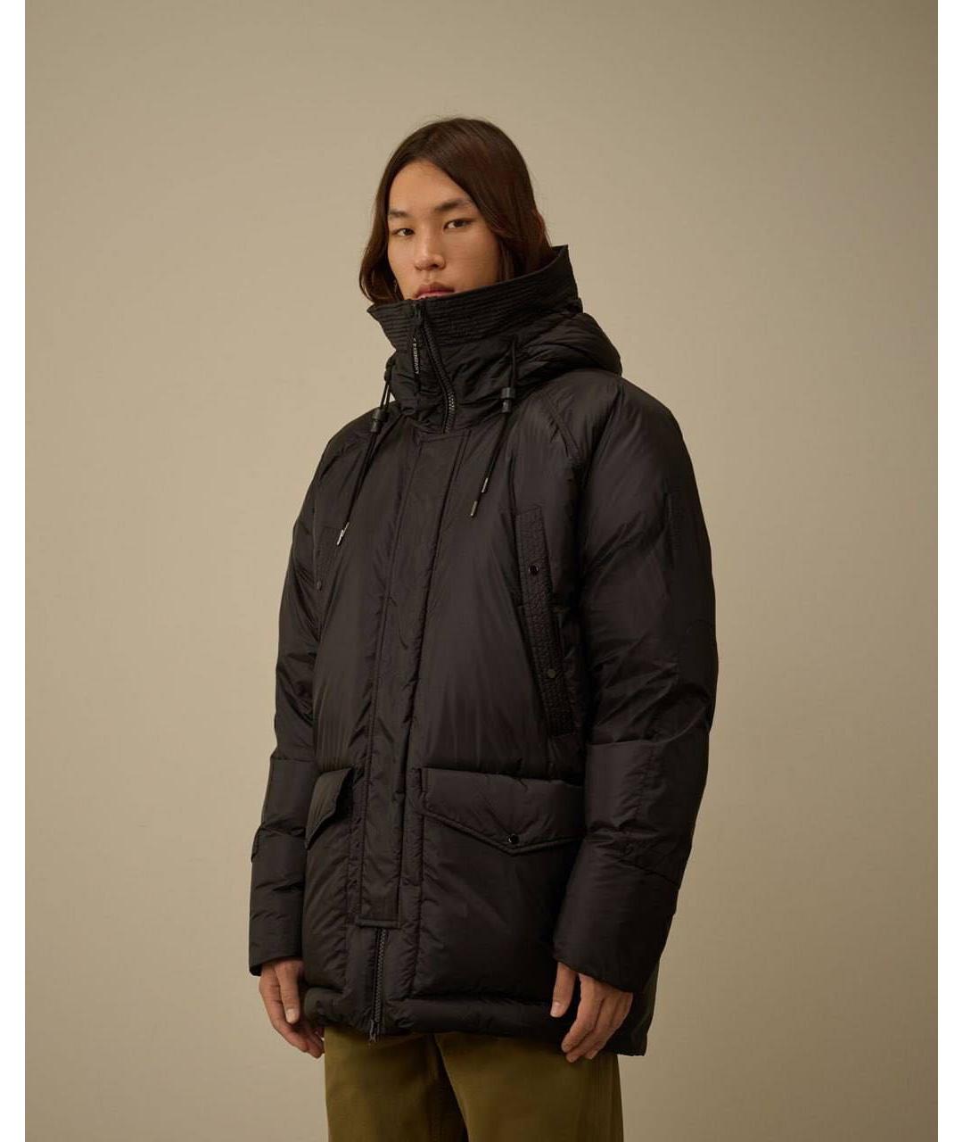 CP COMPANY Черный полиамидовый пуховик, фото 5