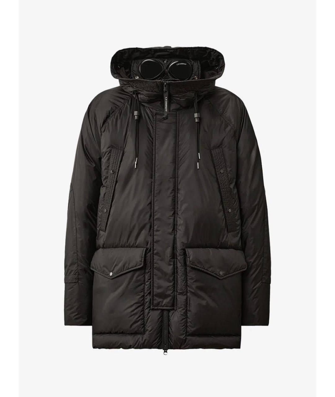 CP COMPANY Черный полиамидовый пуховик, фото 9