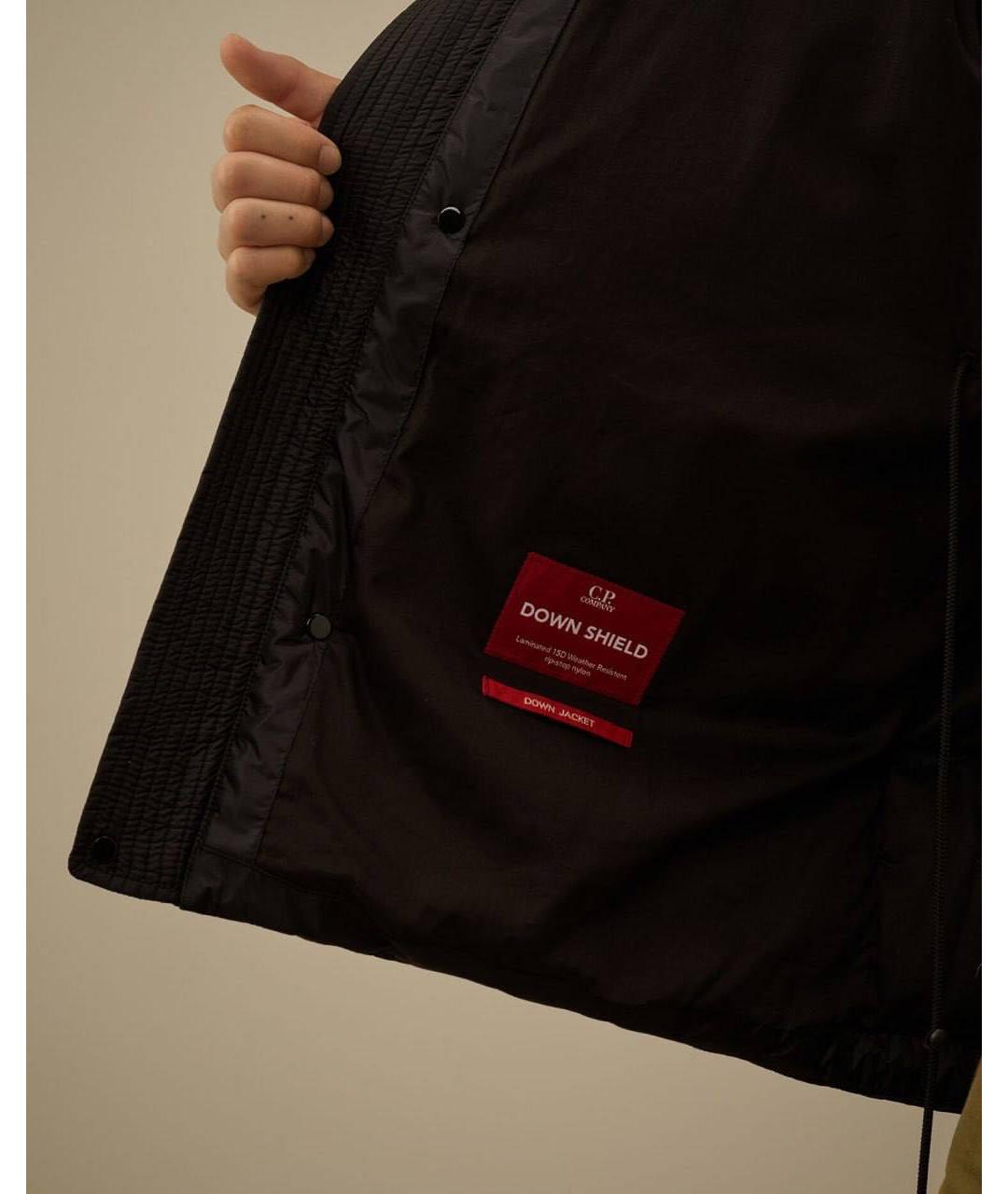 CP COMPANY Черный полиамидовый пуховик, фото 8