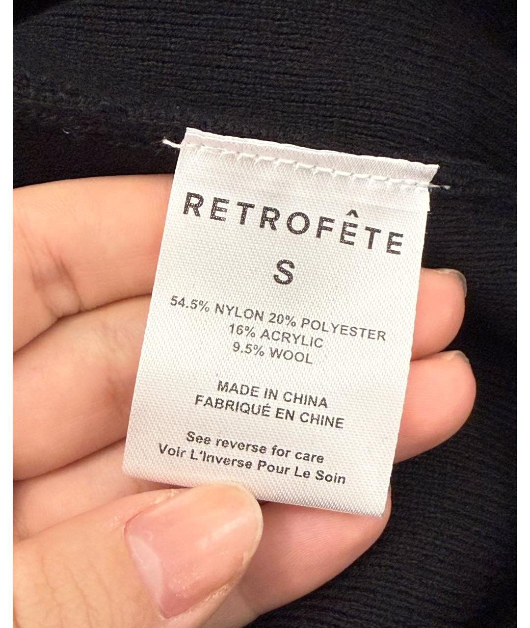 Retrofête Черное коктейльное платье, фото 4