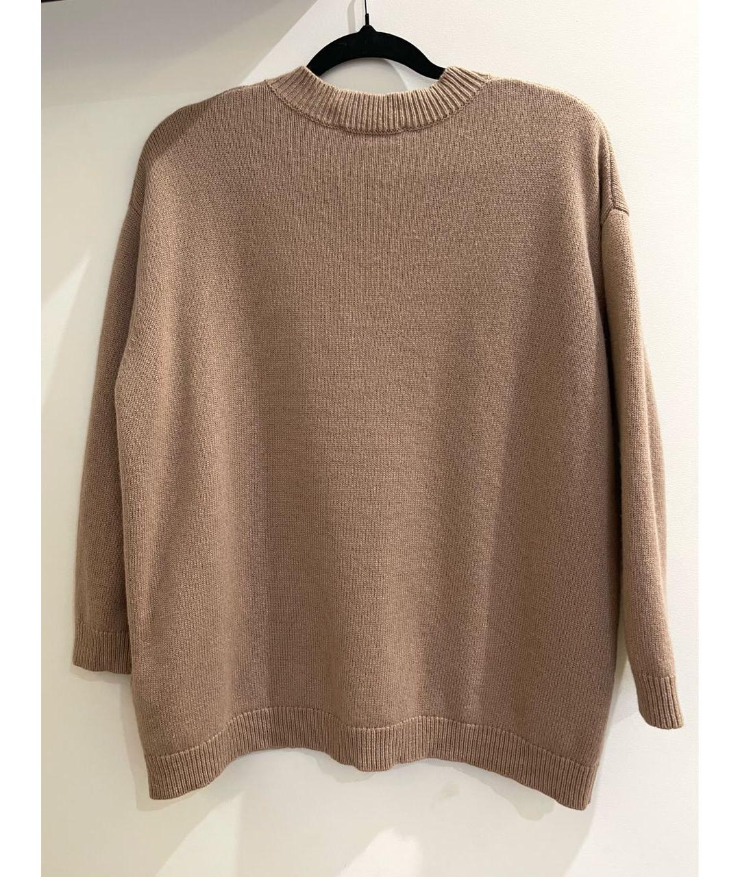 VALENTINO Бежевый кашемировый джемпер / свитер, фото 2