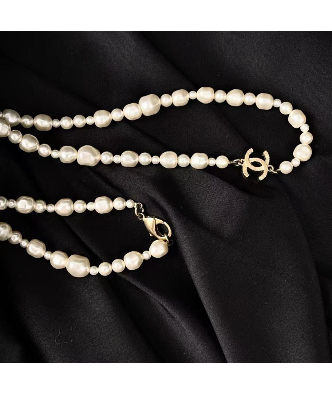 CHANEL Золотое металлическое колье, фото 4