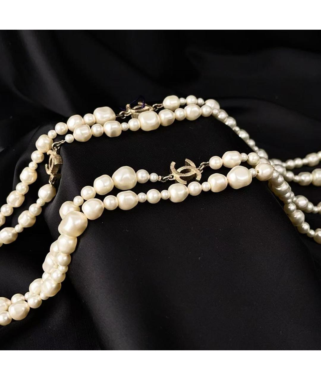 CHANEL Золотое металлическое колье, фото 3