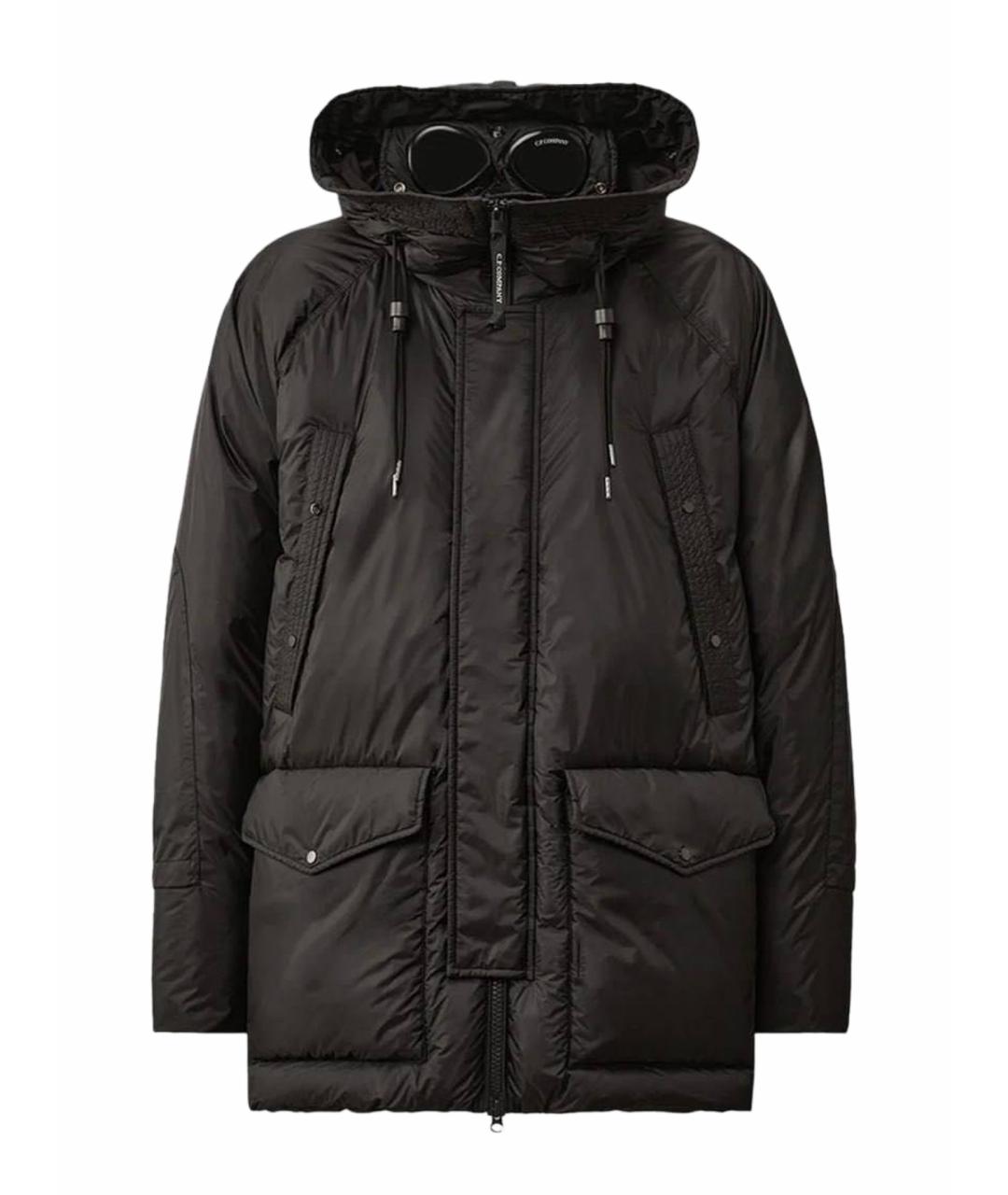 CP COMPANY Черный полиамидовый пуховик, фото 1