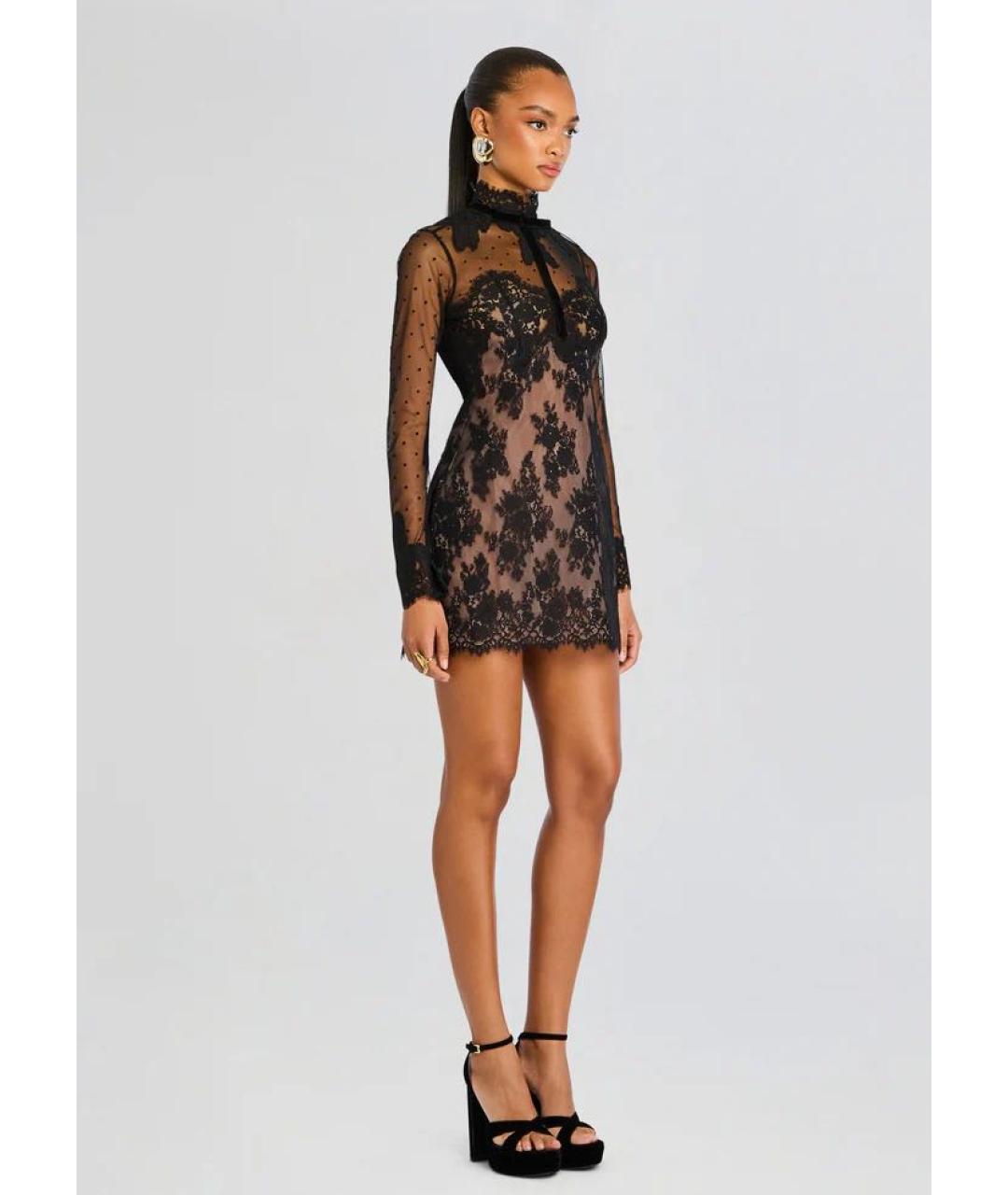 Retrofête Черное полиэстеровое коктейльное платье, фото 7