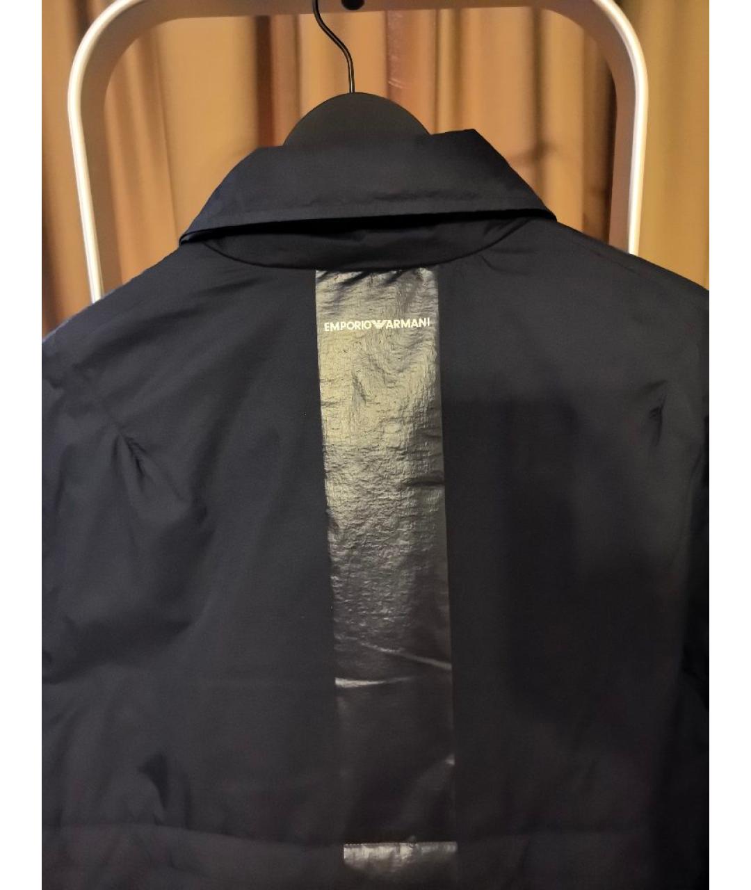 EMPORIO ARMANI Темно-синяя полиамидовая куртка, фото 3
