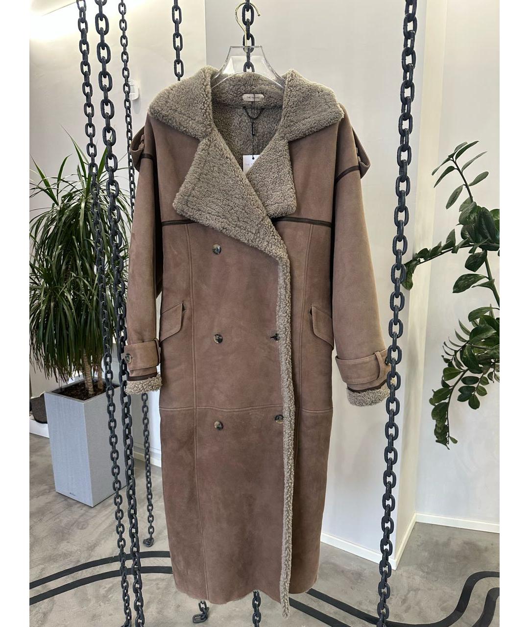 THE MANNEI Коричневая шерстяная дубленка, фото 5