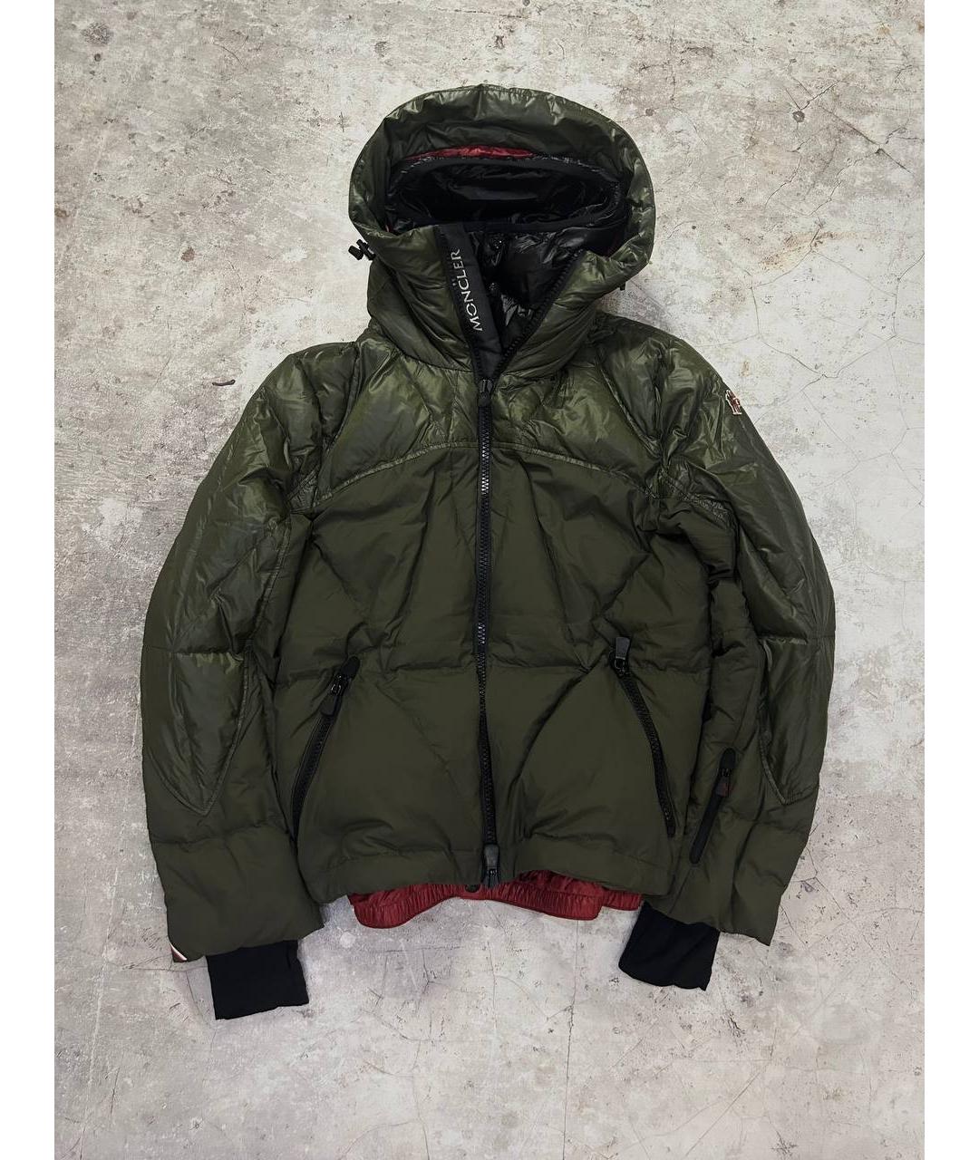 MONCLER Зеленая хлопковая куртка, фото 10