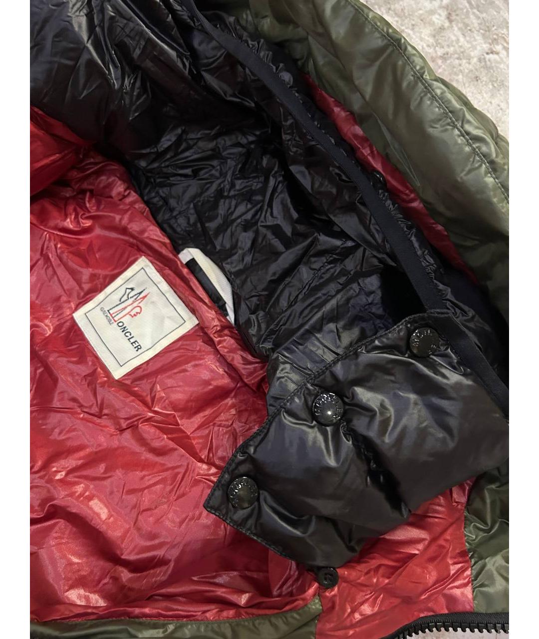 MONCLER Зеленая хлопковая куртка, фото 8