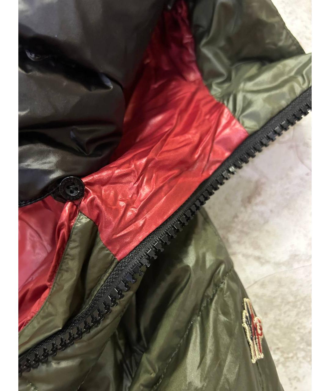 MONCLER Зеленая хлопковая куртка, фото 7