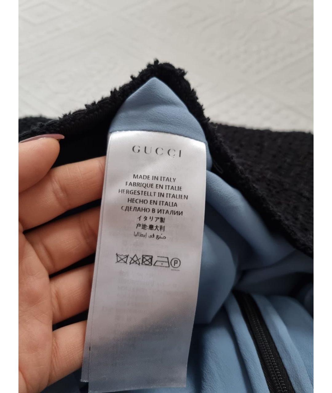 GUCCI Черная юбка макси, фото 4