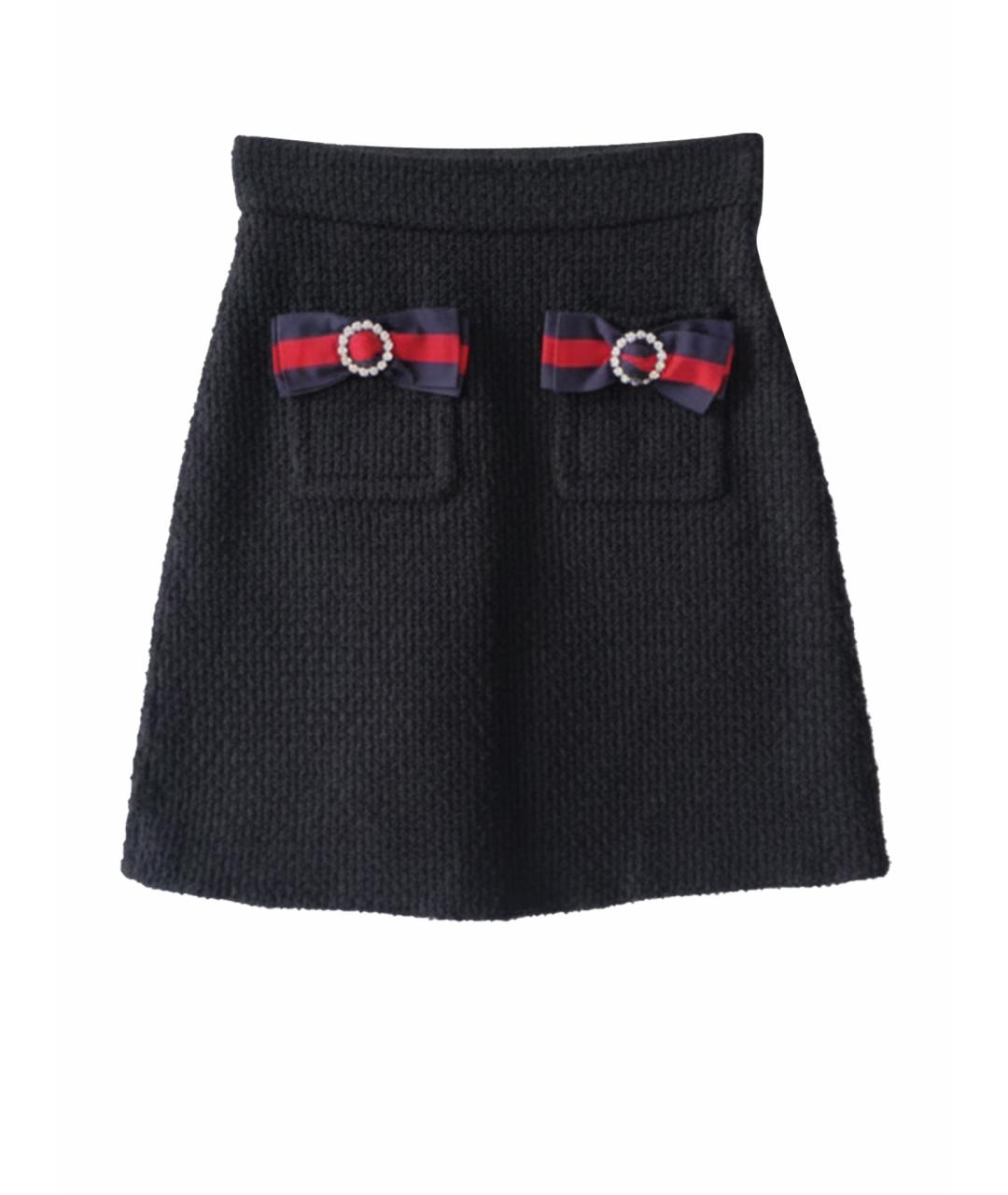 GUCCI Черная юбка макси, фото 1