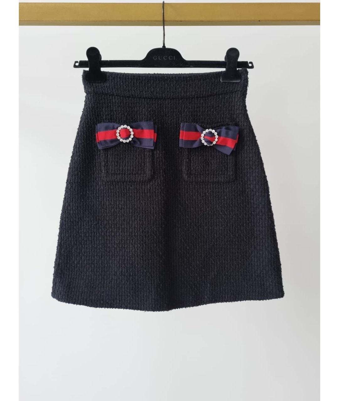 GUCCI Черная юбка макси, фото 9