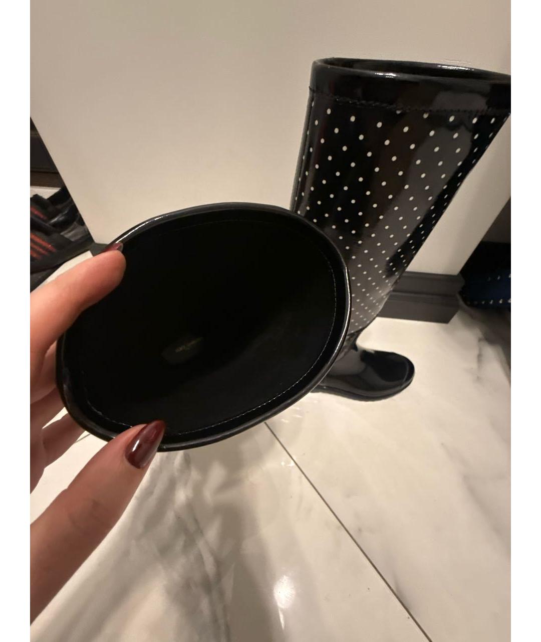 DOLCE&GABBANA Черные резиновые сапоги, фото 6