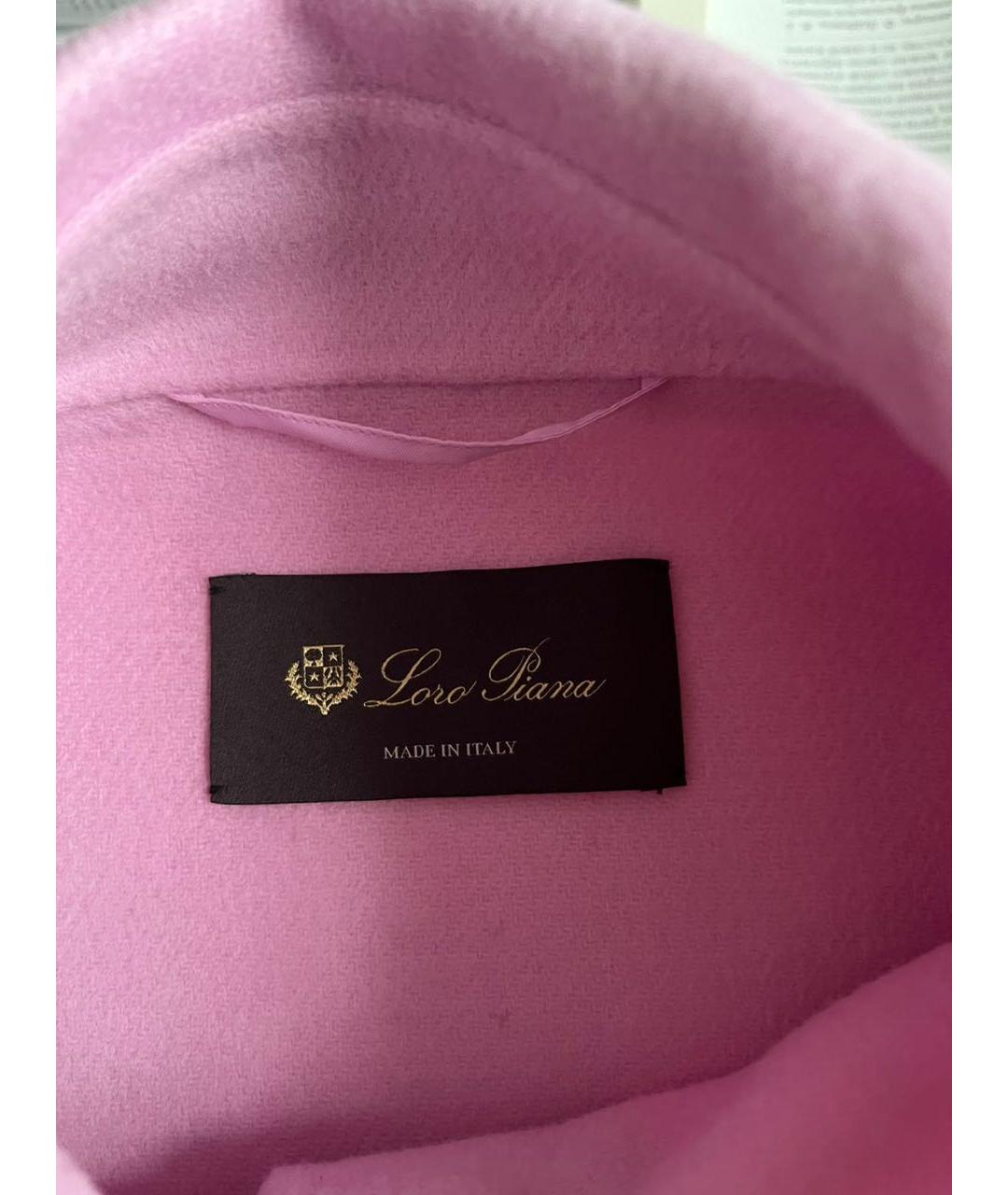 LORO PIANA Розовое пальто, фото 3