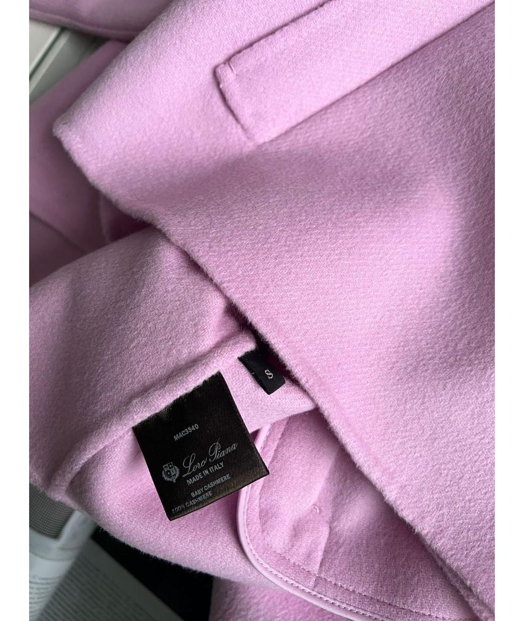 LORO PIANA Розовое пальто, фото 4