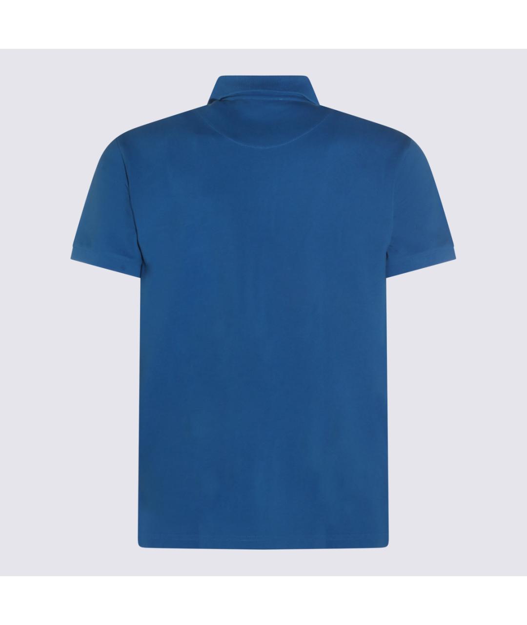 ETRO Синее хлопковое поло с коротким рукавом, фото 2