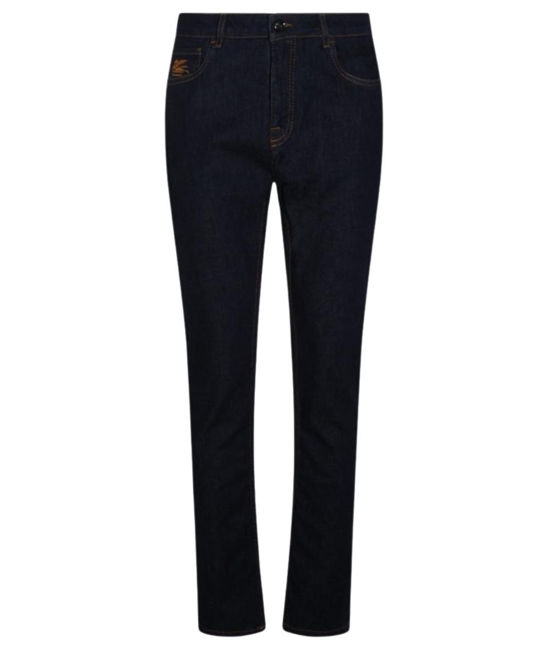 ETRO Синие хлопковые прямые джинсы, фото 1