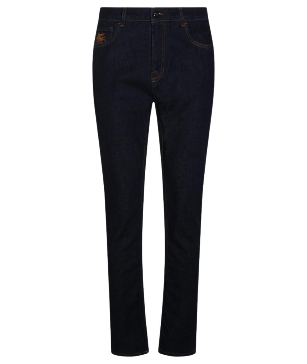 ETRO Синие хлопковые прямые джинсы, фото 1