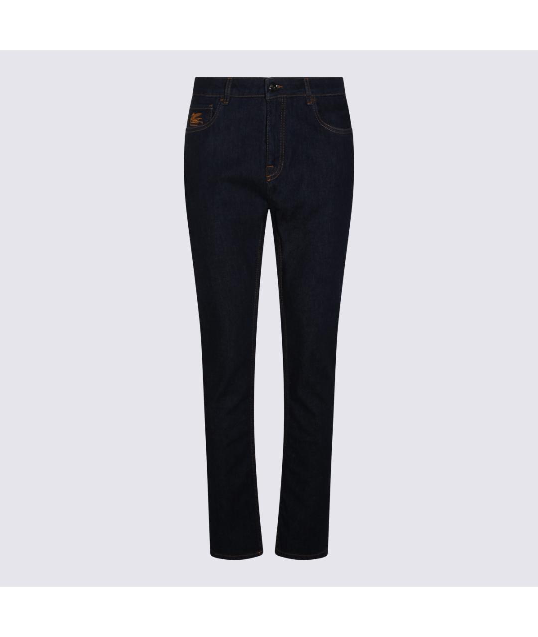 ETRO Синие хлопковые прямые джинсы, фото 4