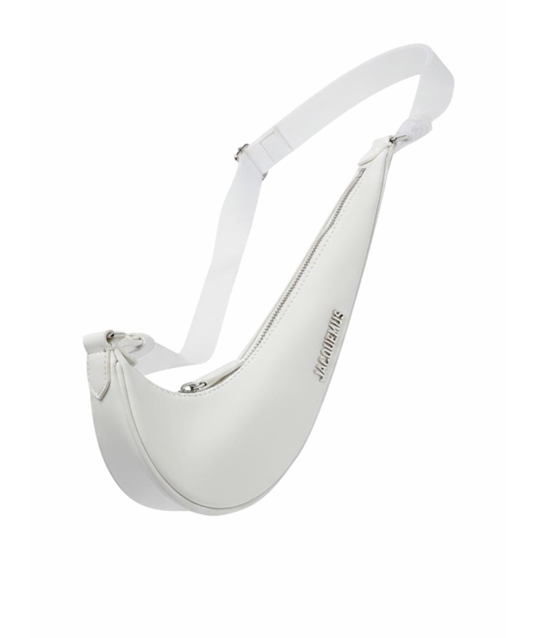 JACQUEMUS Белая кожаная сумка через плечо, фото 1