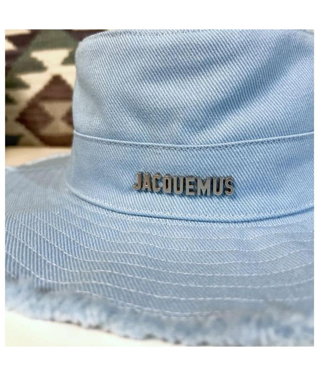 JACQUEMUS Голубая хлопковая панама, фото 3