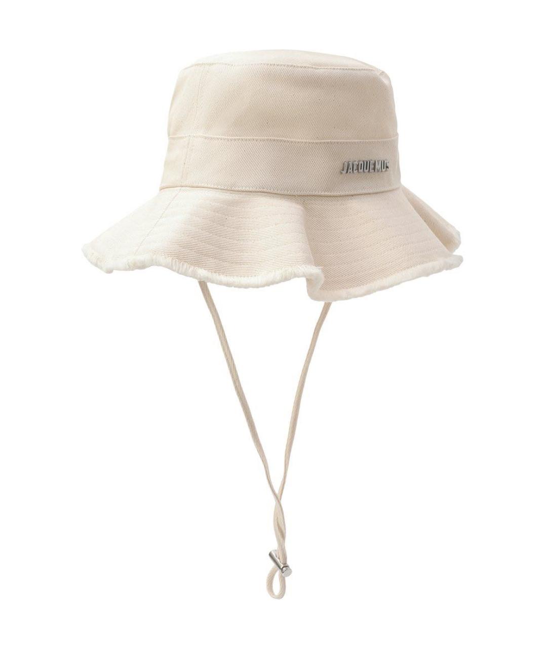 JACQUEMUS Белая хлопковая панама, фото 2