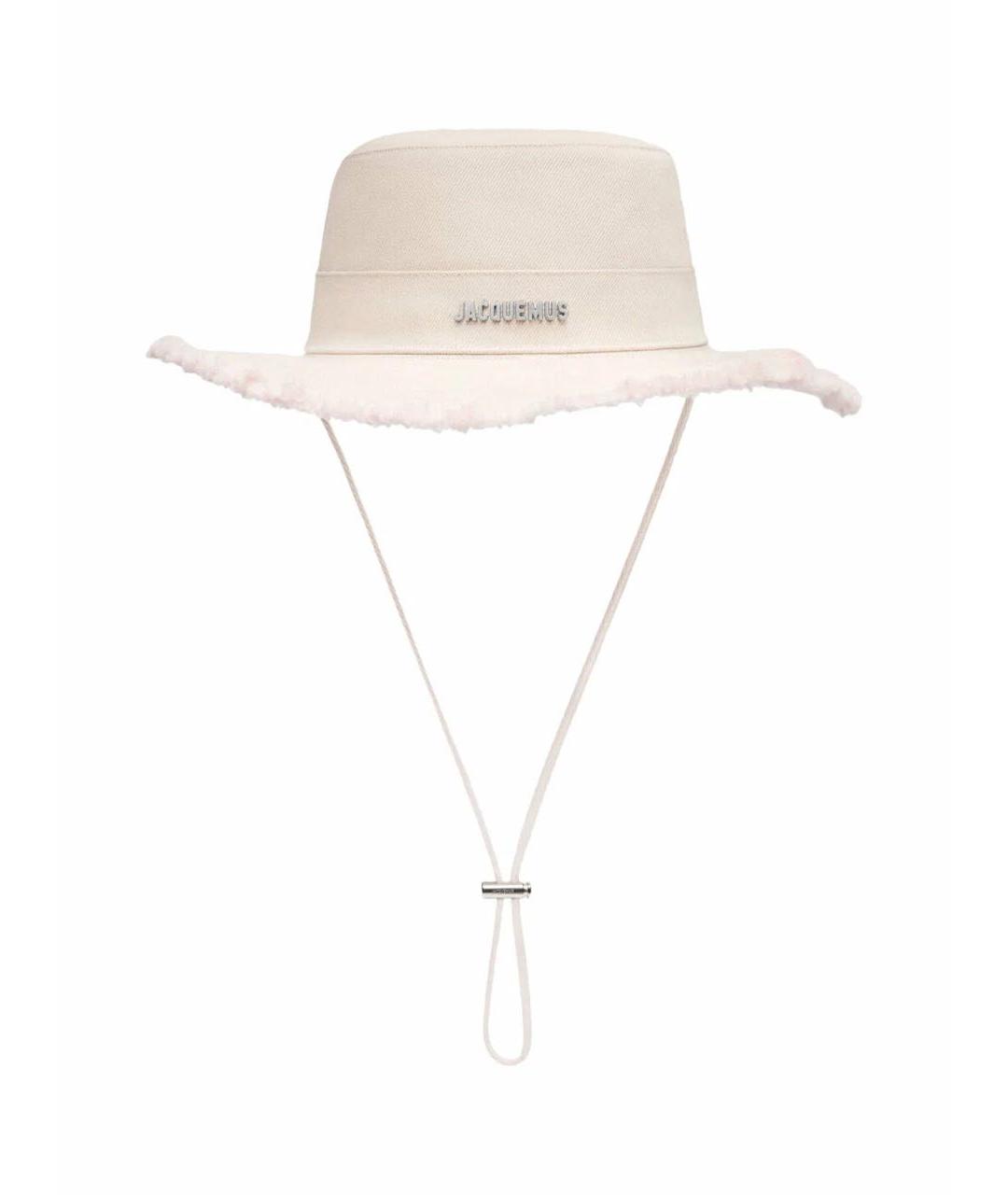 JACQUEMUS Белая хлопковая панама, фото 1