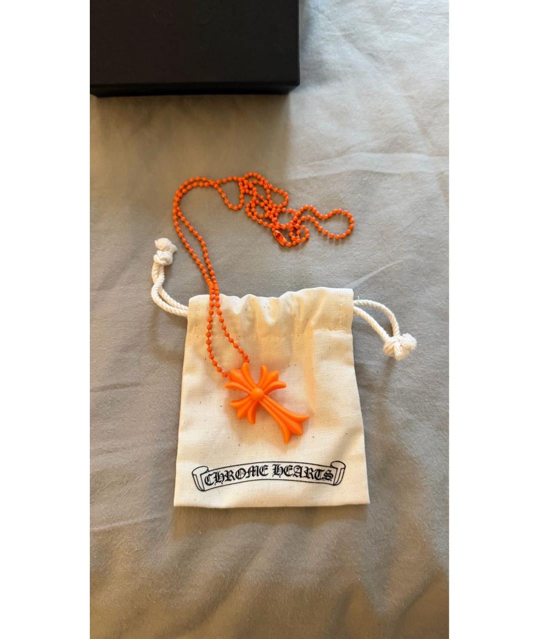 CHROME HEARTS Оранжевое пластиковое колье, фото 3