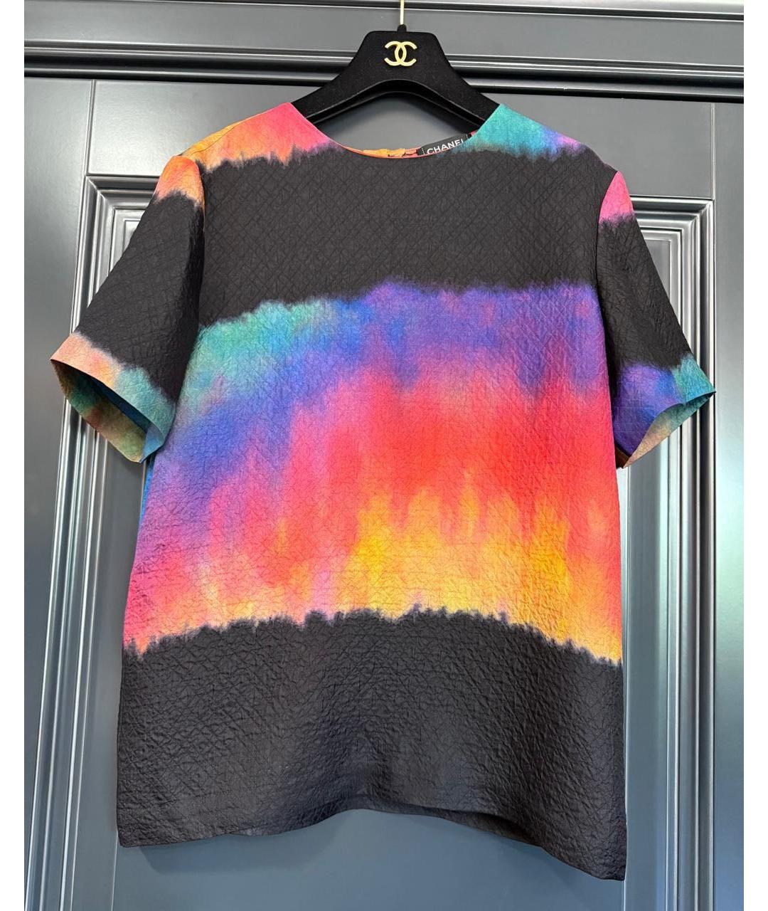 CHANEL Мульти шелковая блузы, фото 8