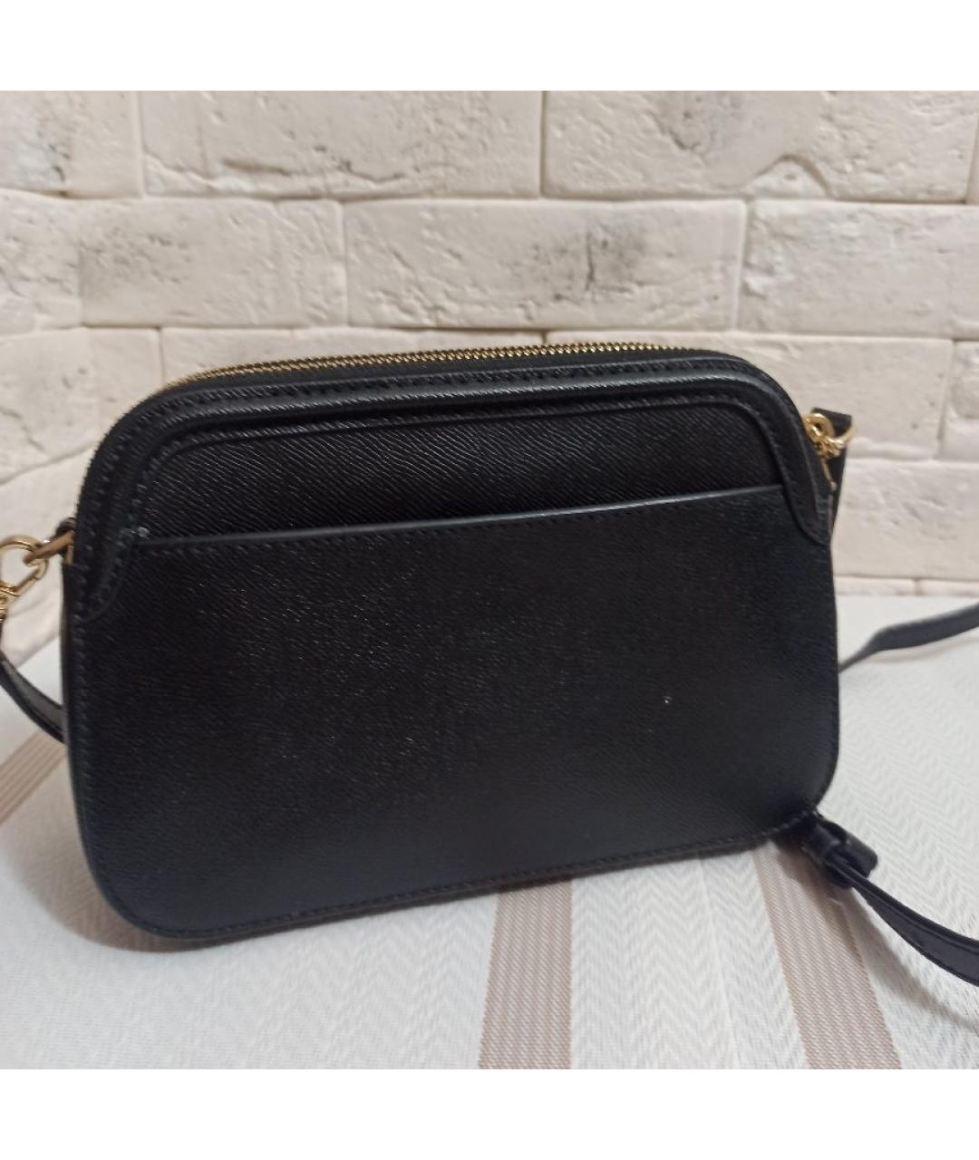 MICHAEL KORS Черная кожаная сумка через плечо, фото 3