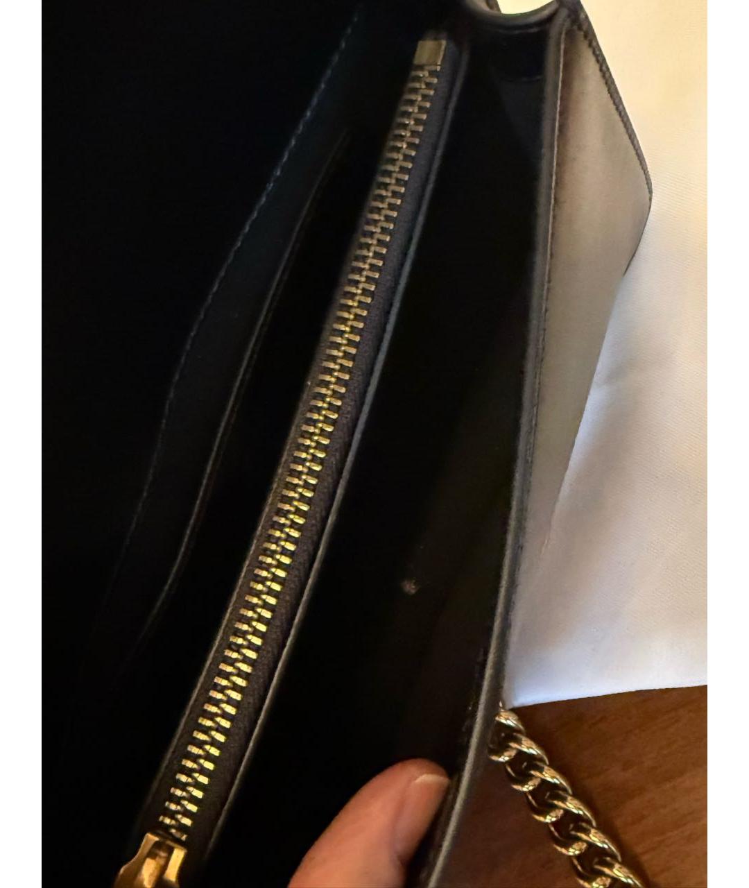 PINKO Черная кожаная сумка через плечо, фото 6