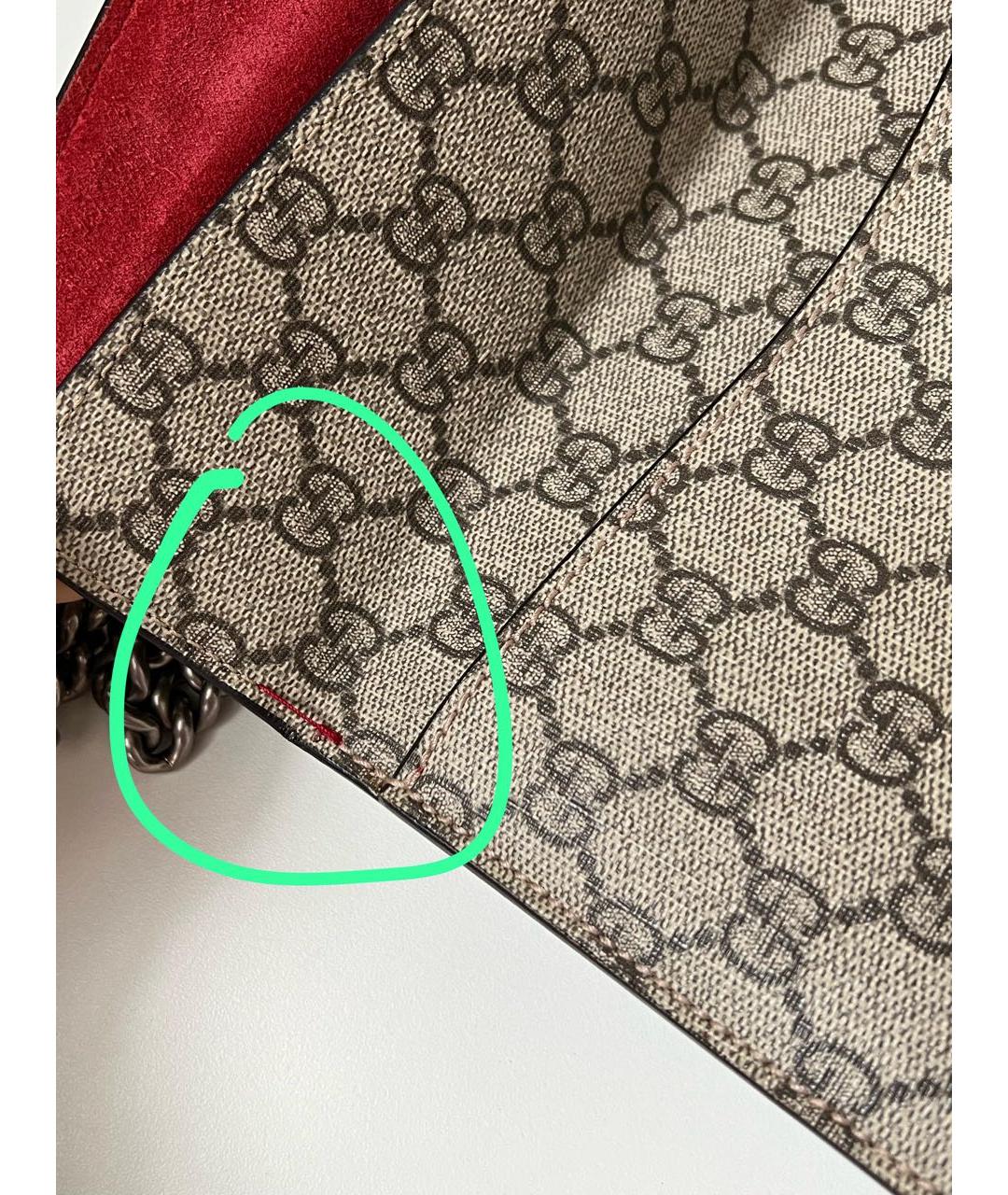 GUCCI Коричневая сумка через плечо, фото 5